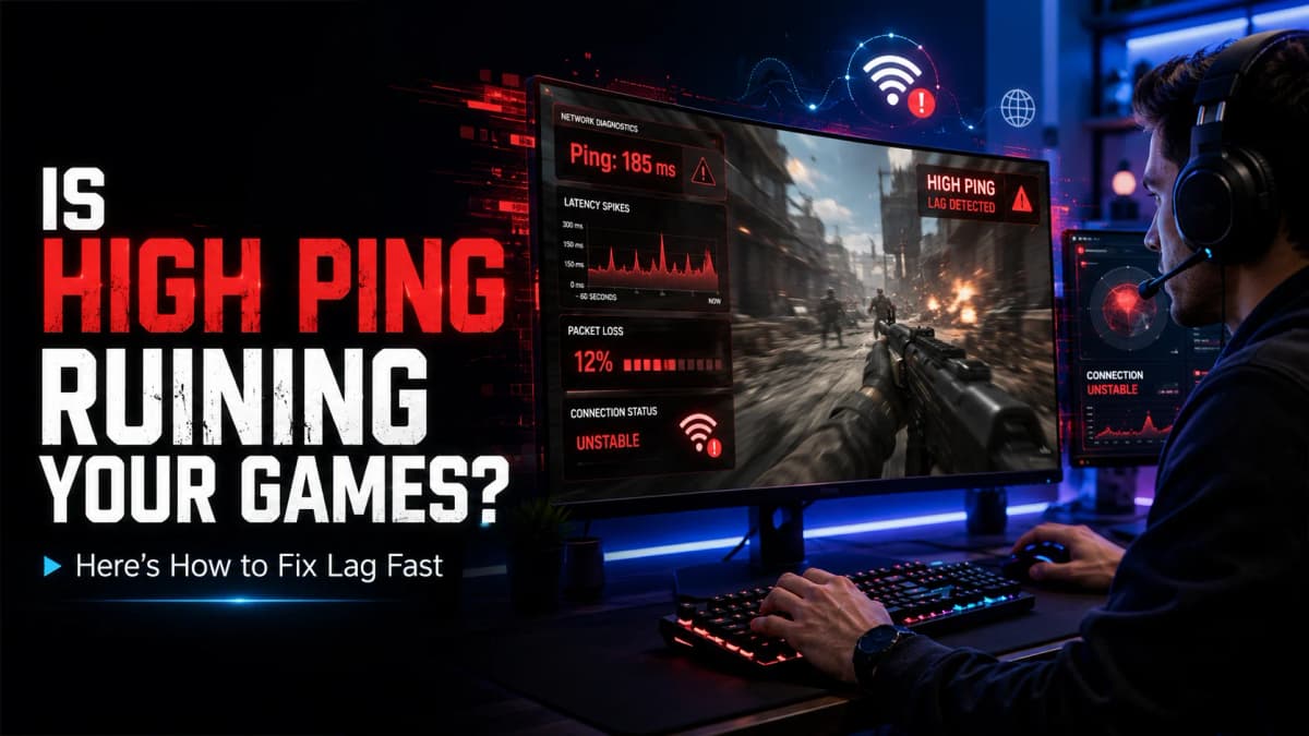 Is High Ping Ruining Your Games? Here’s How to Fix Lag Fast