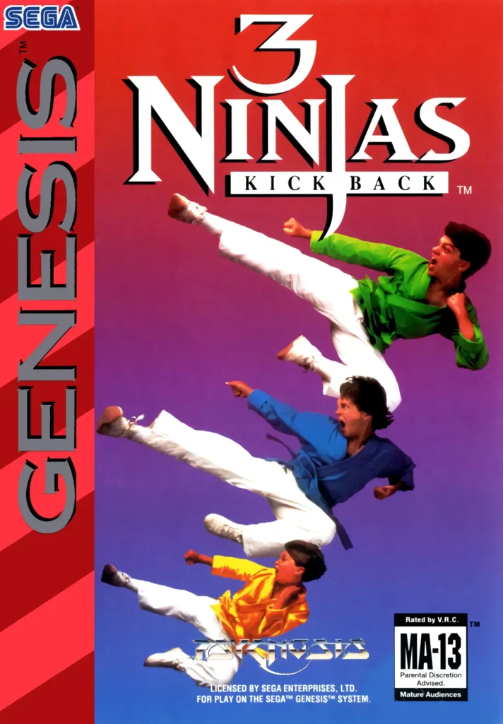 3 Ninjas Kick Back ROM box art