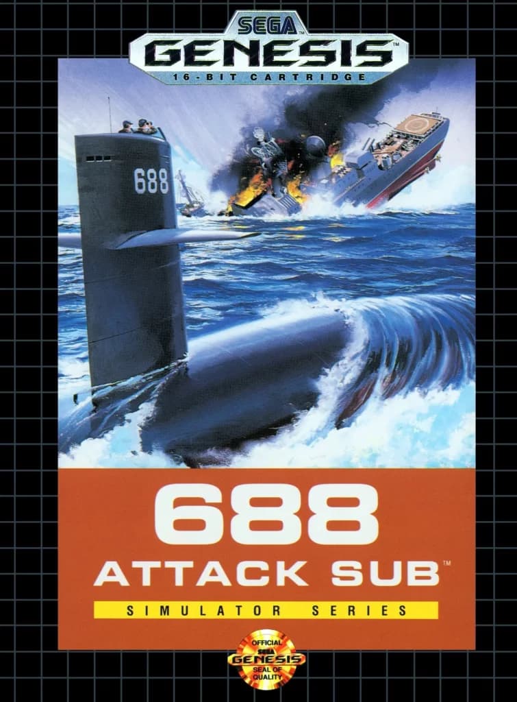 688 Attack Sub ROM box art