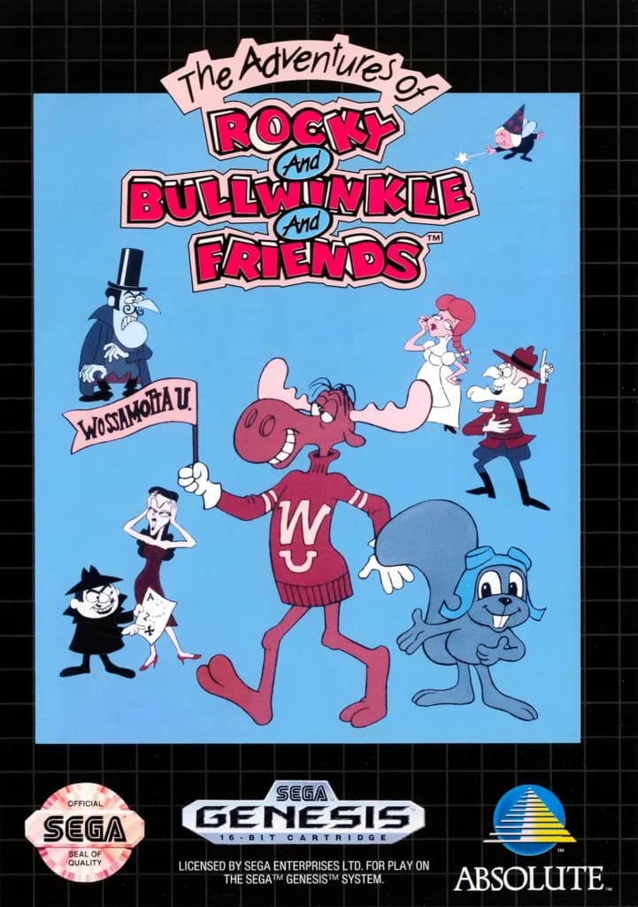 Adventures of Rocky and Bullwinkle and Friends, The ROM box art