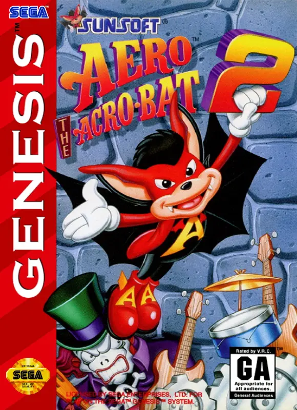 Aero the Acro-Bat 2 ROM box art