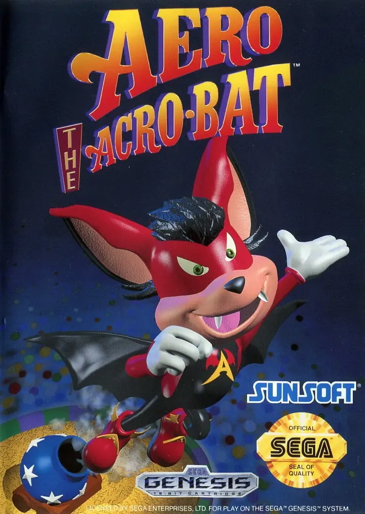 Aero the Acro-Bat ROM box art