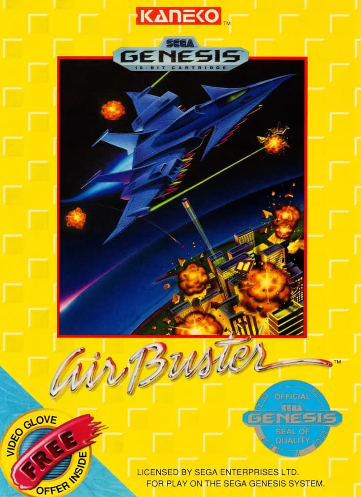 Air Buster ROM box art