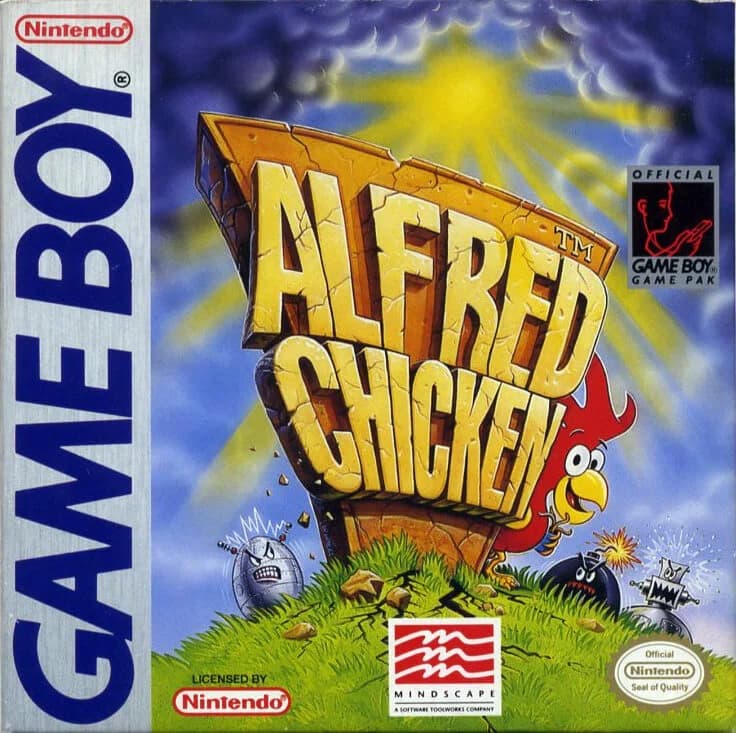 Alfred Chicken ROM box art