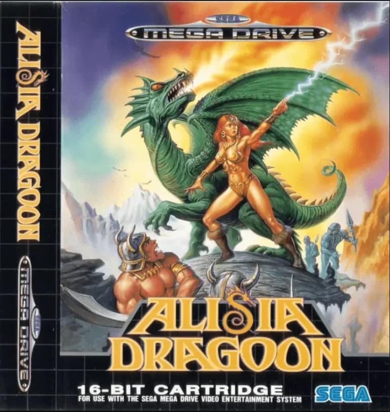 Alisia Dragoon ROM box art