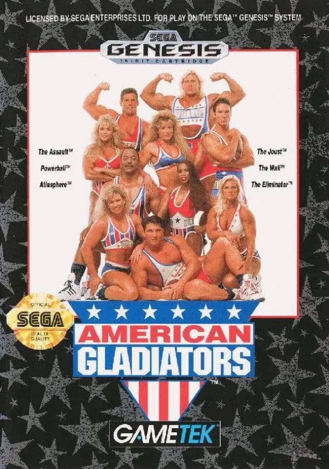 American Gladiators ROM box art