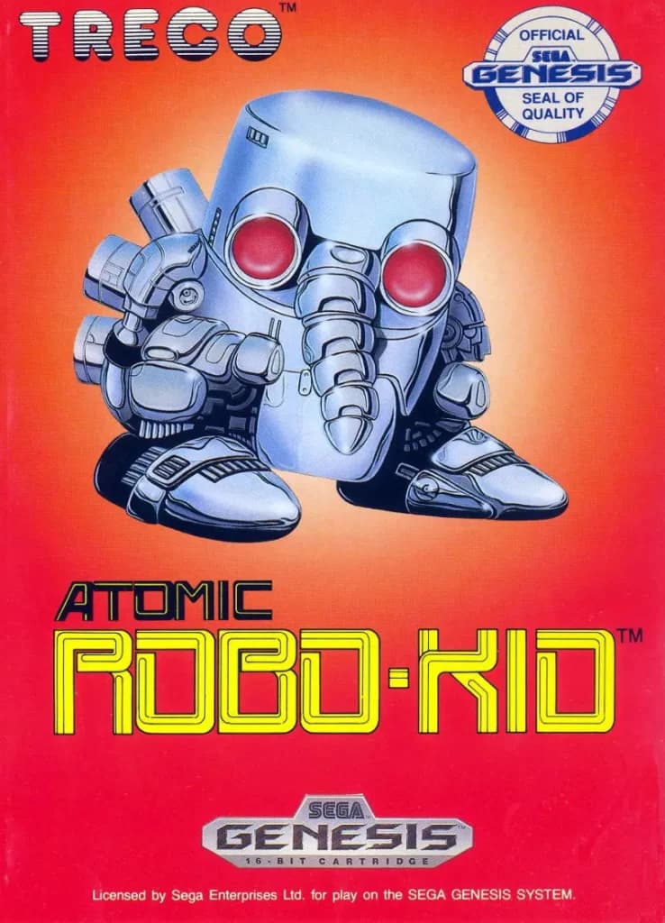 Atomic Robo-Kid ROM box art