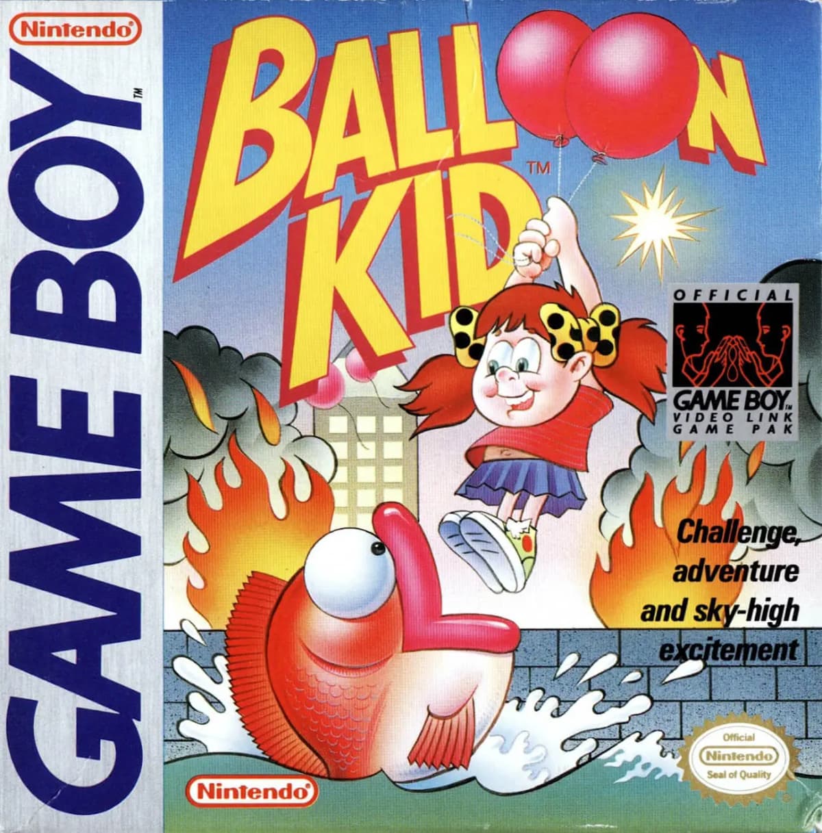 Balloon Kid ROM box art