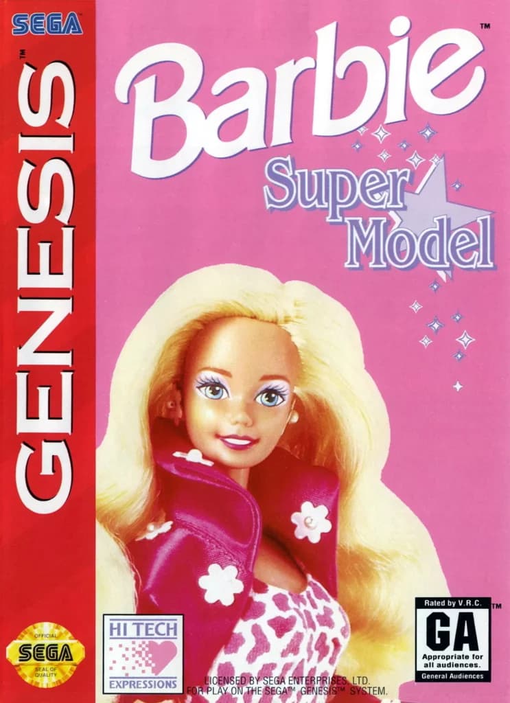 Barbie Super Model ROM box art