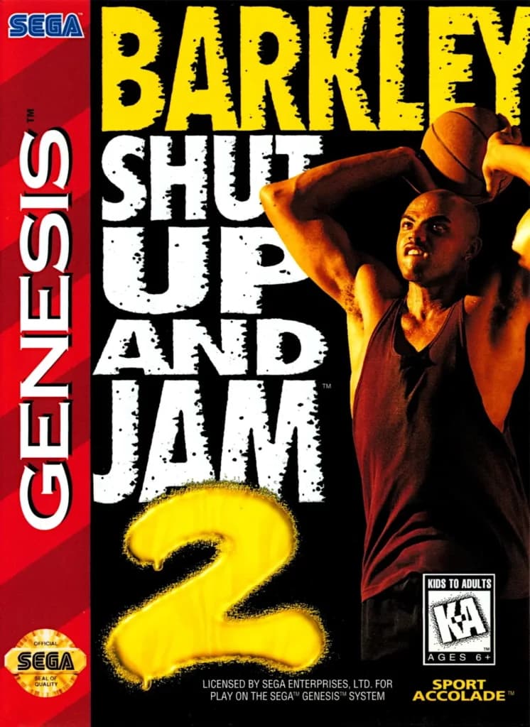 Barkley Shut Up and Jam 2 ROM box art