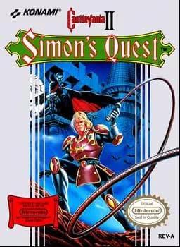 Castlevania II: Simon’s Quest ROM box art