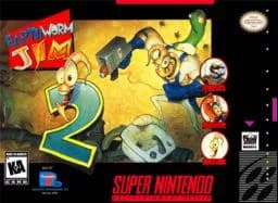 Earthworm Jim 2 ROM box art