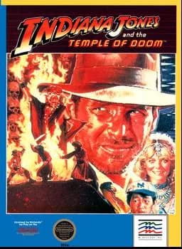 Indiana Jones and the Temple of Doom ROM box art