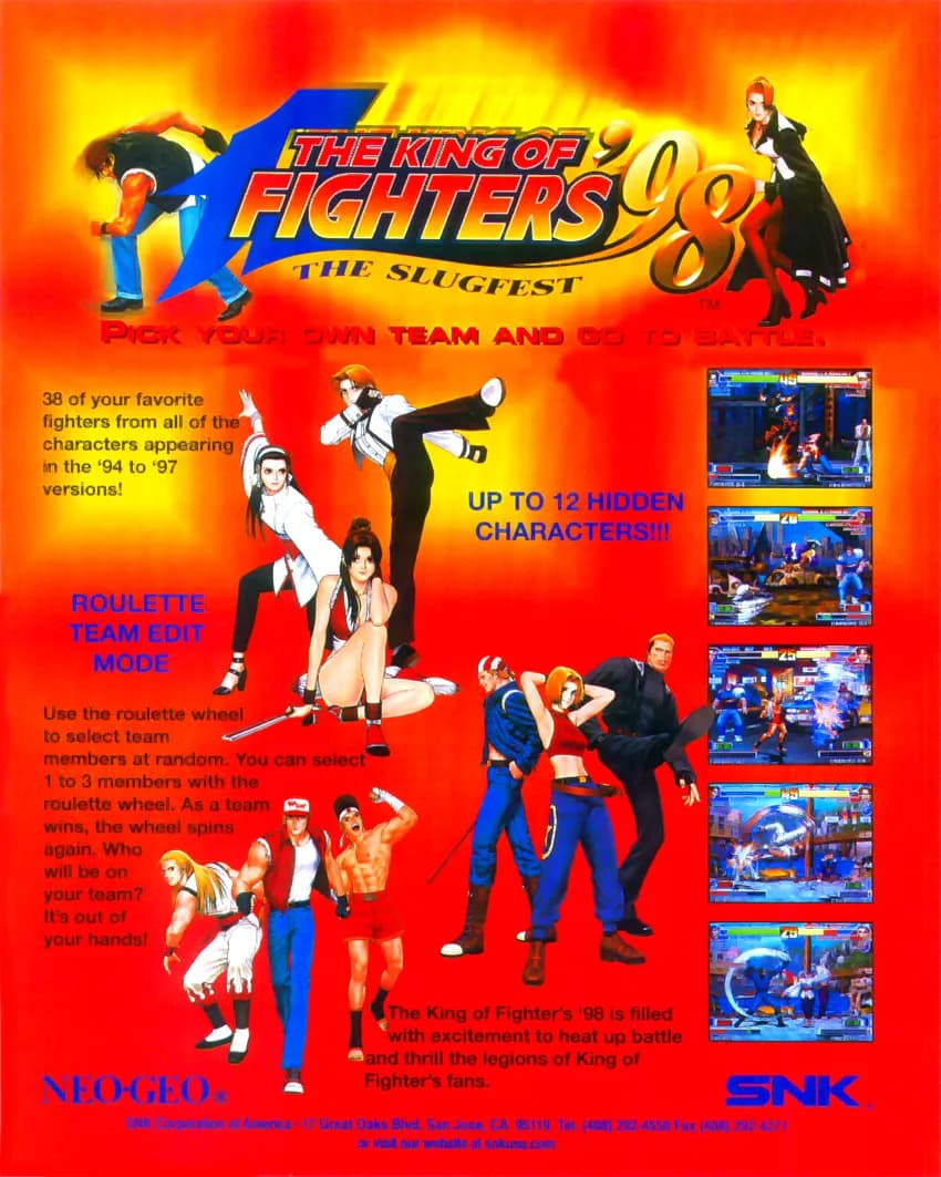 King of Fighters 98 ROM box art