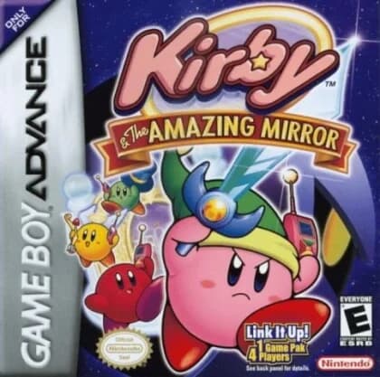 Kirby & the Amazing Mirror ROM box art