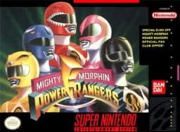 Mighty Morphin Power Rangers ROM box art