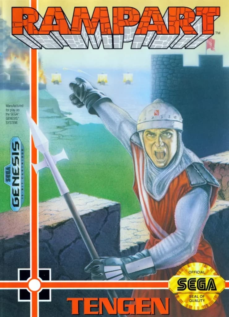 Rampart ROM box art