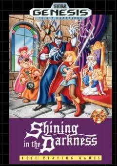 Shining in the Darkness ROM box art