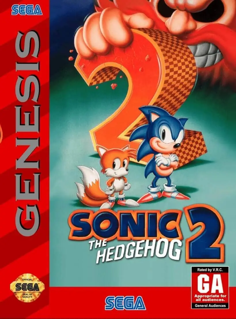 Sonic the Hedgehog 2 ROM box art
