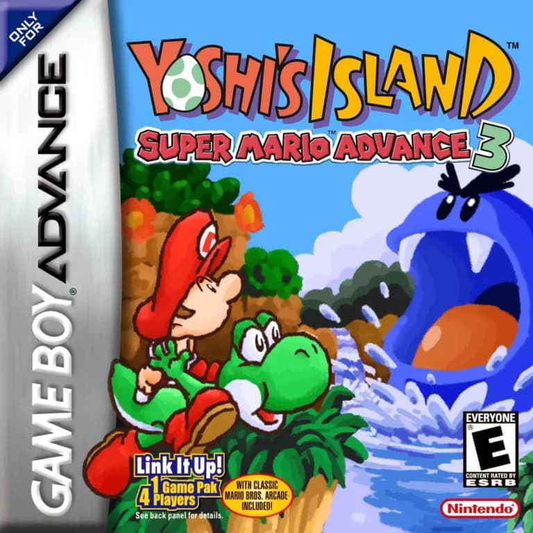 Super Mario Advance 3: Yoshi’s Island ROM box art