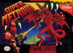 Super Metroid ROM box art