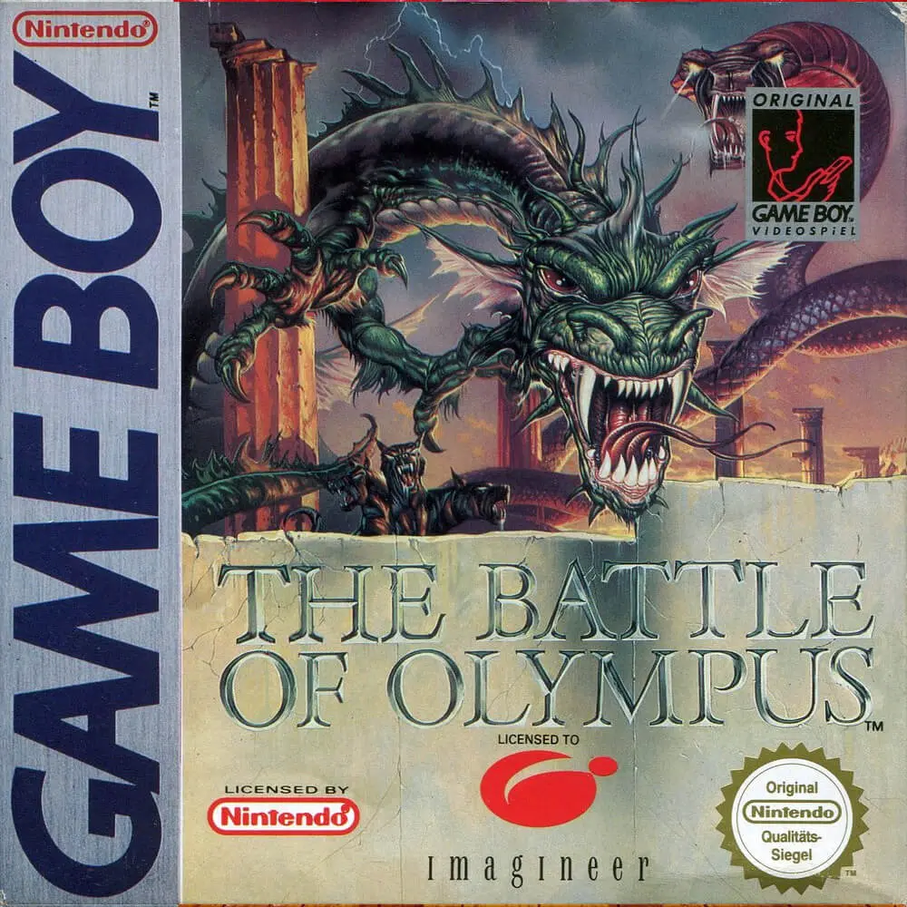 The Battle of Olympus ROM box art