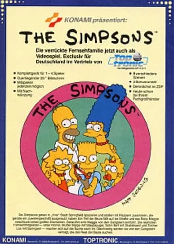 The Simpsons ROM box art